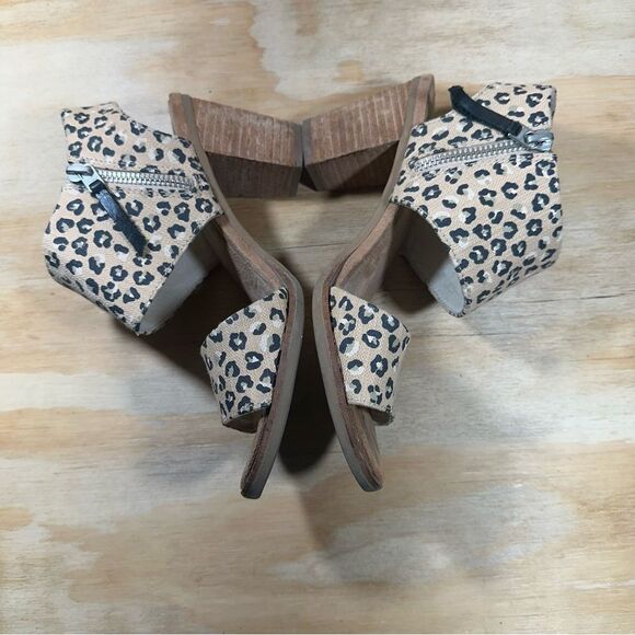 Toms Majorca Leopard Print Heeled Sandals Women’s Size 6.5 - Picture 4 of 9
